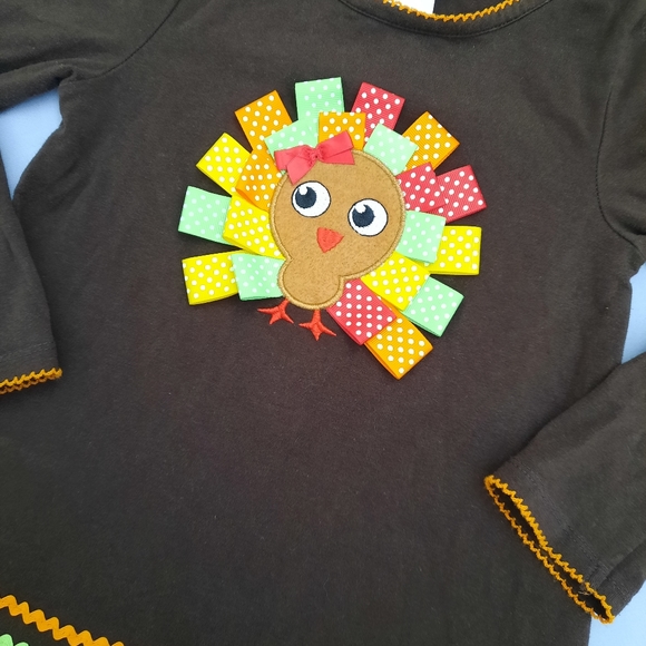 Girls Thanksgiving Shirt - Picture 2 of 3